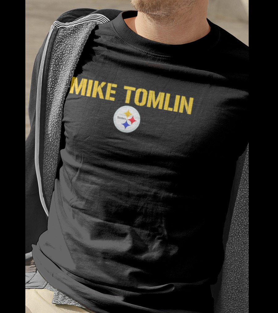 Mike Tomlin Pittsburgh Steelers Logo Football Coach T-Shirt