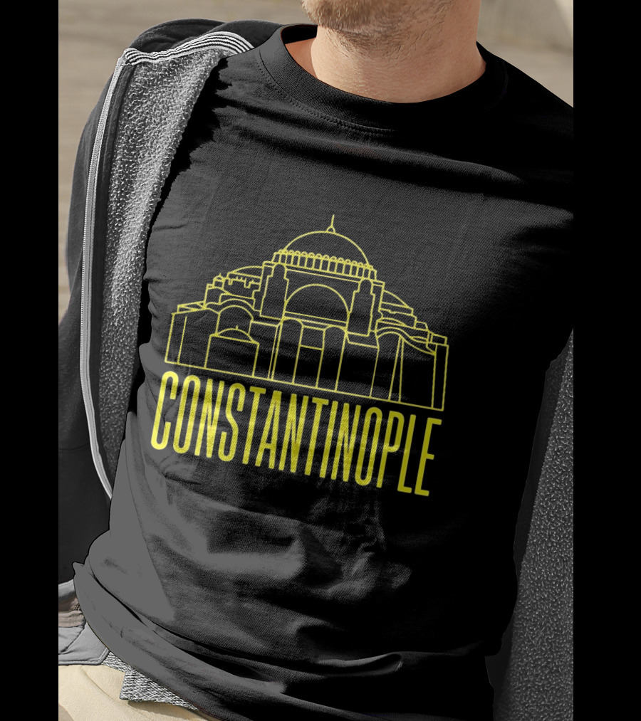 Constantinople Hagia Sofia Ancient Architecture Line T-Shirt