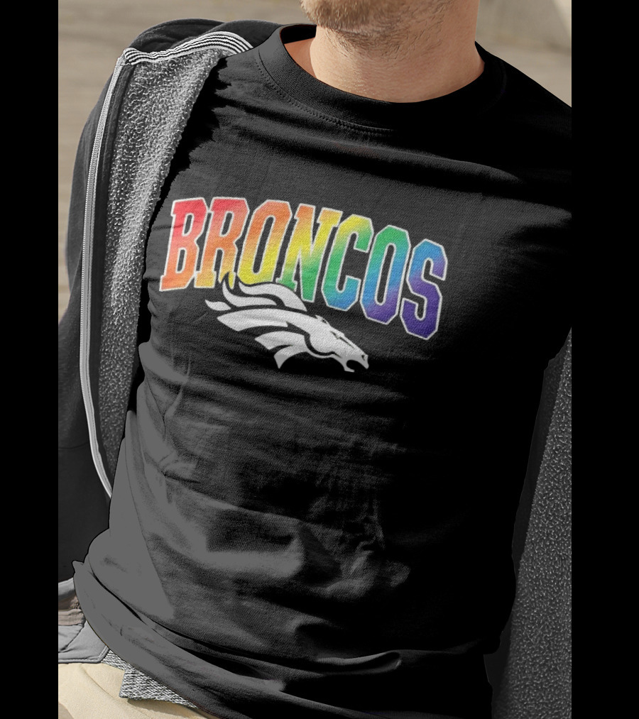 Broncos Rainbow Pride Denver LGBT Supporters T-Shirt