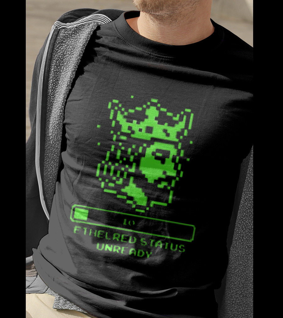 Ethelred Status Unready King Of The English Pixel Art Crown T-Shirt