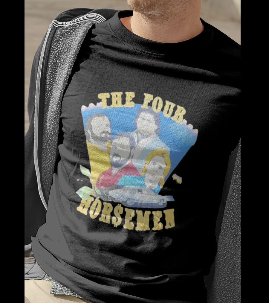 The Four Horsemen Ric Flair Arn Anderson Tully Blanchard Barry Windham Legends T-Shirt