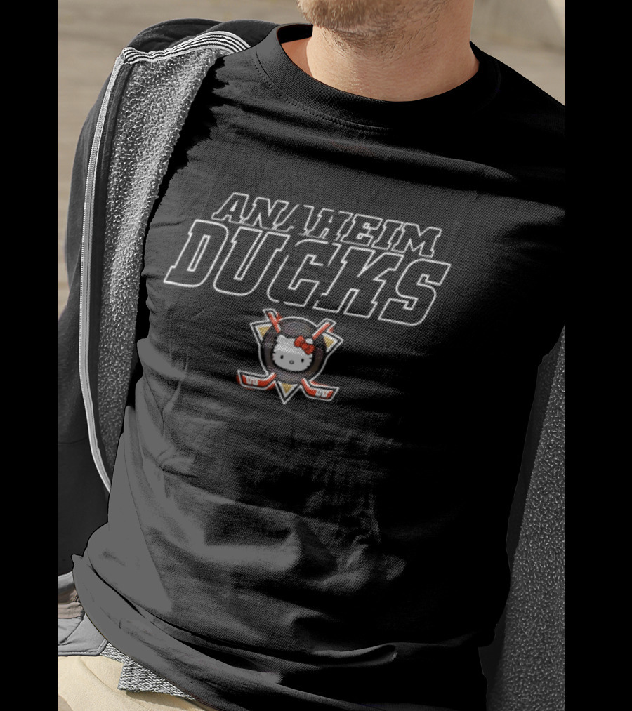 Hello Kitty Anaheim Ducks Collaboration T-Shirt