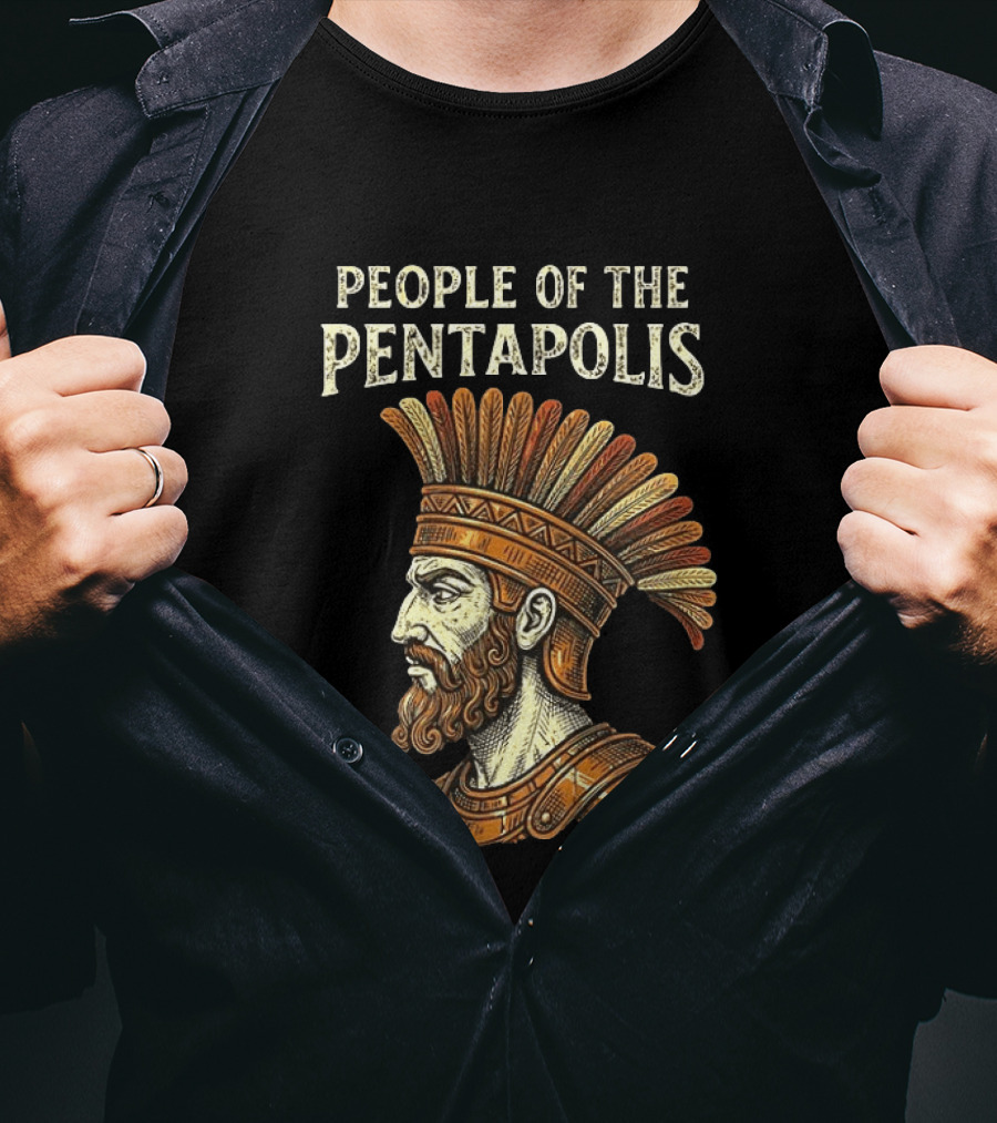 People Of The Pentapolis Ancient Philistine Warrior Bust T-Shirt