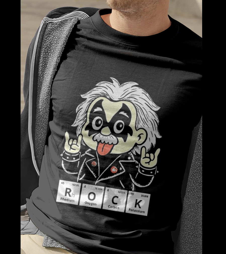 Rock Science Albert Einstein Kiss Makeup Tongue Out T-Shirt