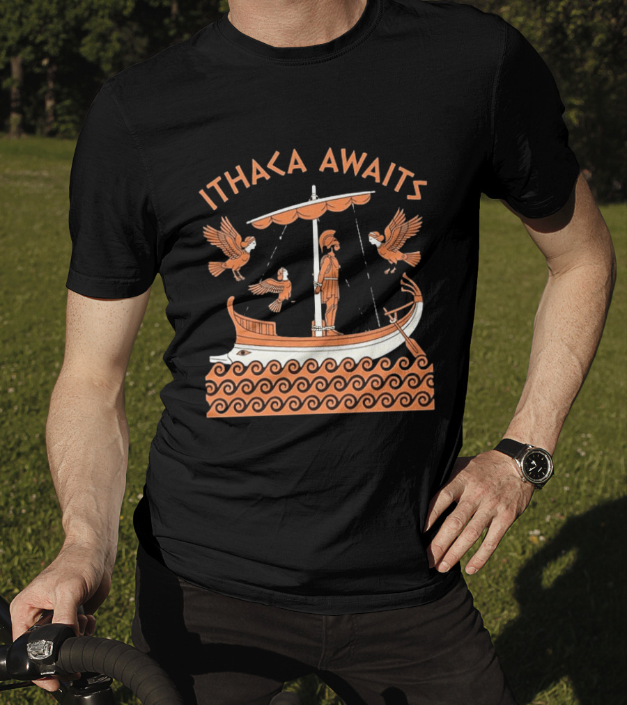 Ithaca Awaits Ancient Odyssey Journey Mythology T-Shirt