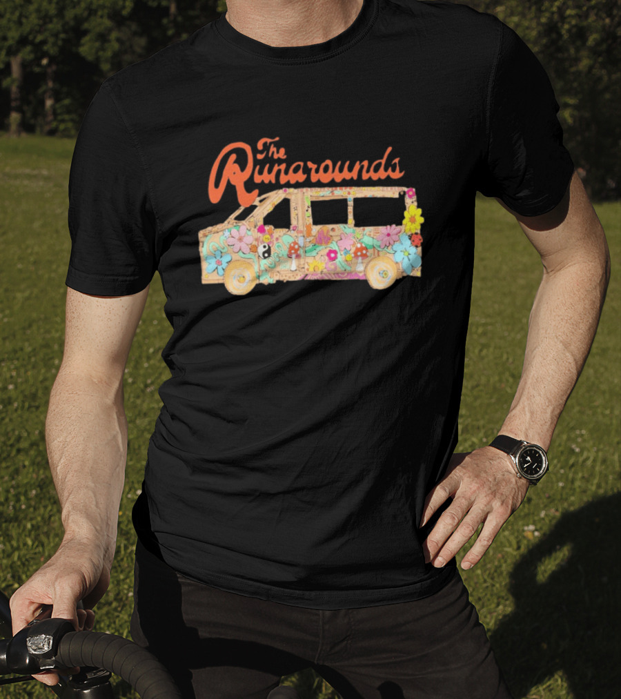 The Runarounds Minivan Flower Power Retro Psychedelic T-Shirt
