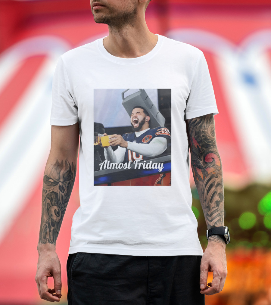 Almost Friday Cheese Grater Chicago Football Game Day Humor T-Shirt