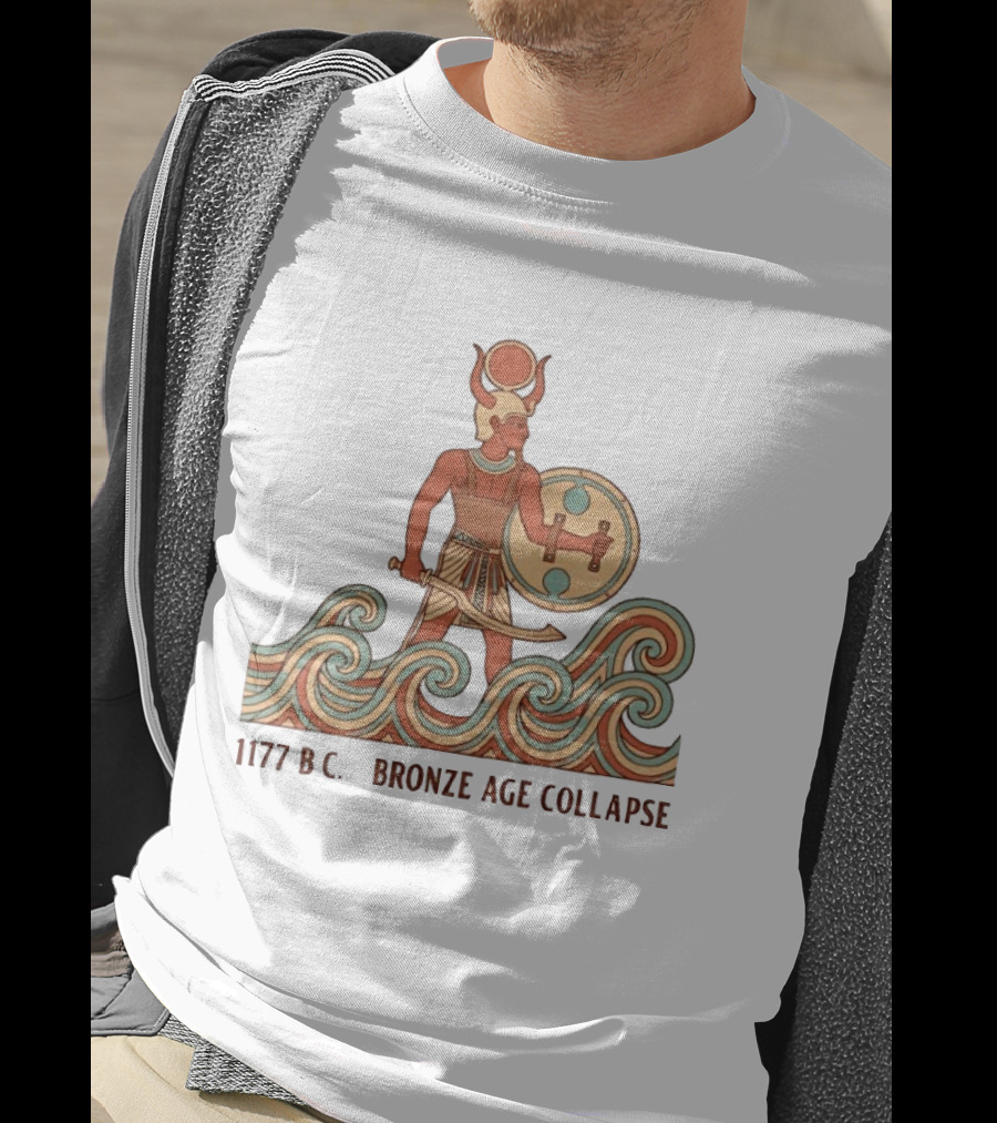 1177 BC Bronze Age Collapse Sea People Ancient Mediterranean Warrior T-Shirt
