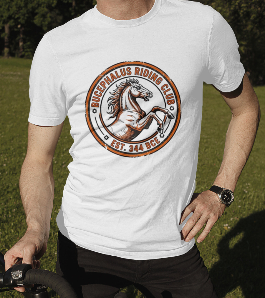 Bucephalus Riding Club Est 344 BCE Vintage Horse T-Shirt