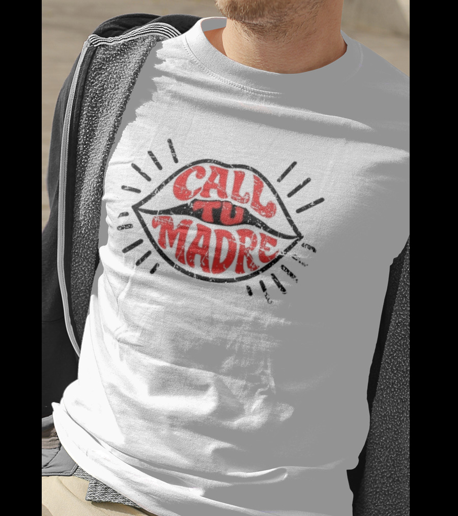 Call Tu Madre Lips Ringer T-Shirt