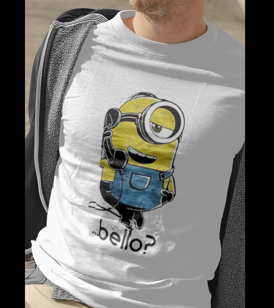 Despicable Me Minions Bello Yellow Character With Blue Overalls T-Shirt