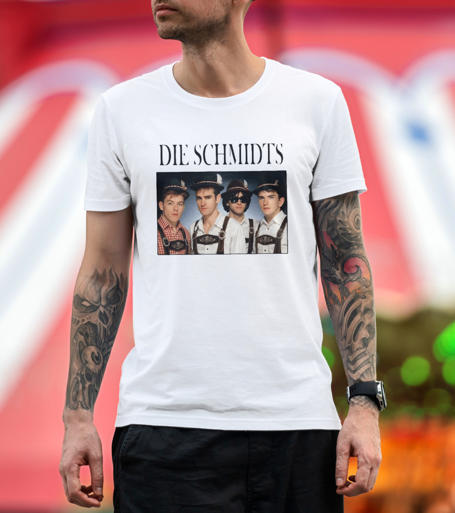 Die Schmidts Oktoberfest Band Photo Bavarian Outfit T-Shirt