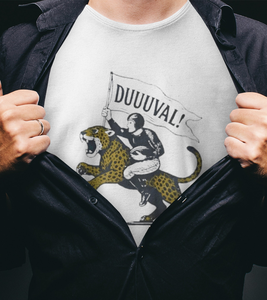 Duuuval Football Jaguar Rider Jacksonville T-Shirt
