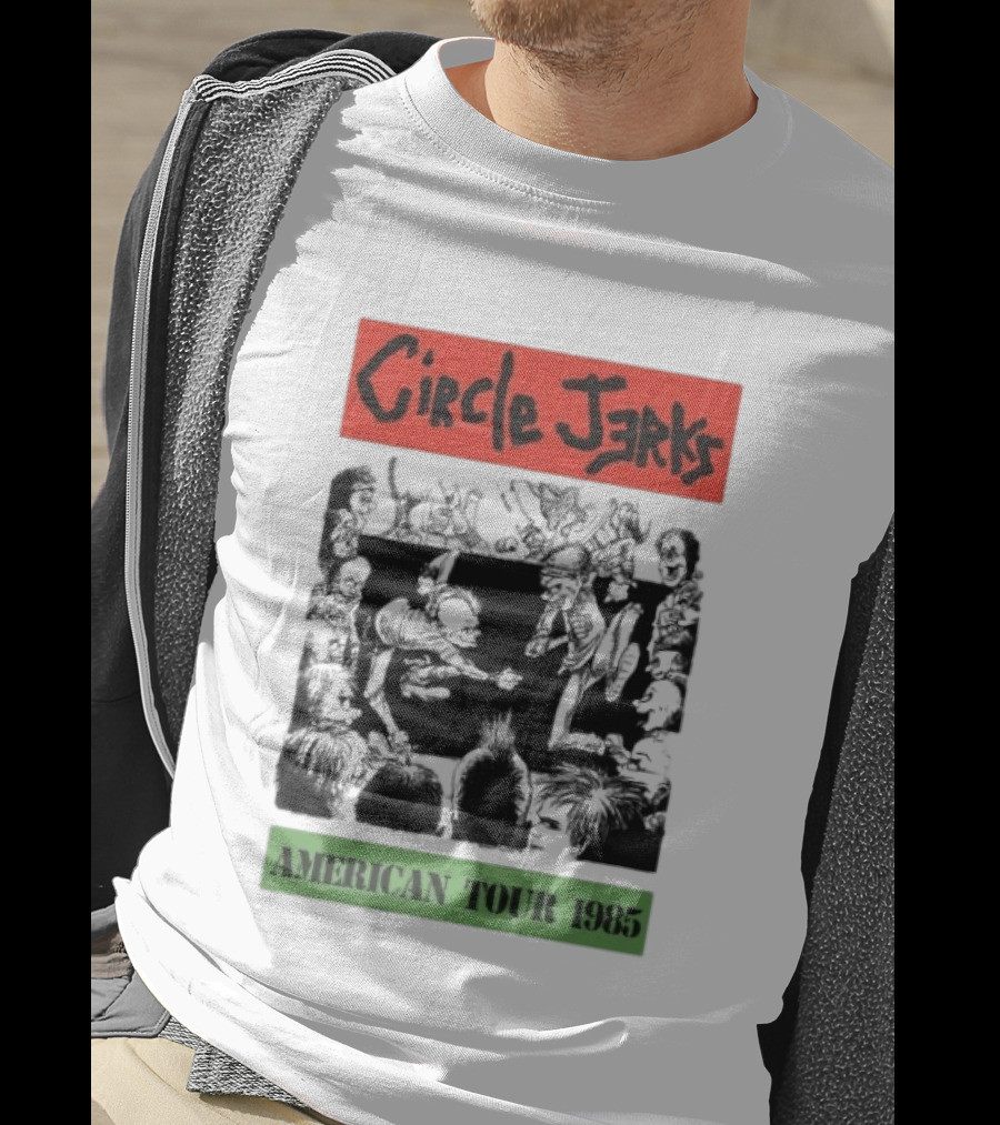 Circle Jerks American Tour 1985 Punk Concert T-Shirt