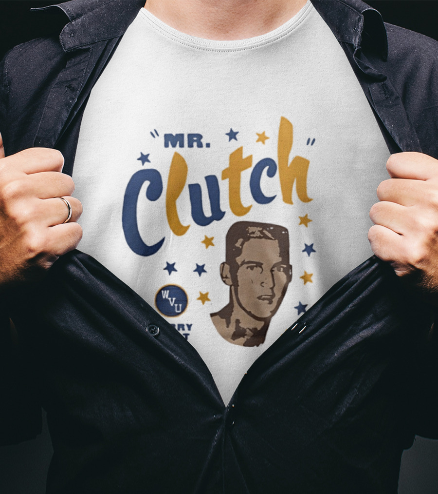 Mr Clutch West Virginia WVU Jerry West Stars T-Shirt