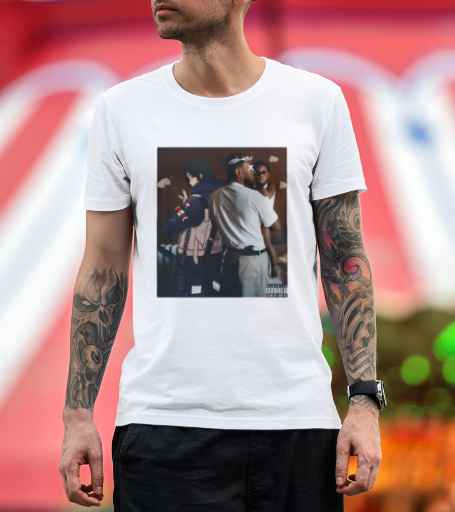 Mr Morale Kendrick Lamar Naruto Sasuke Collaboration T-Shirt
