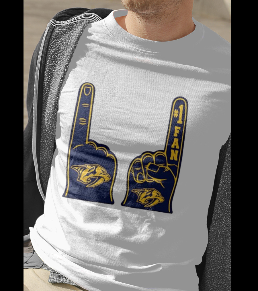 Nashville Predators #1 Fan Foam Finger T-Shirt