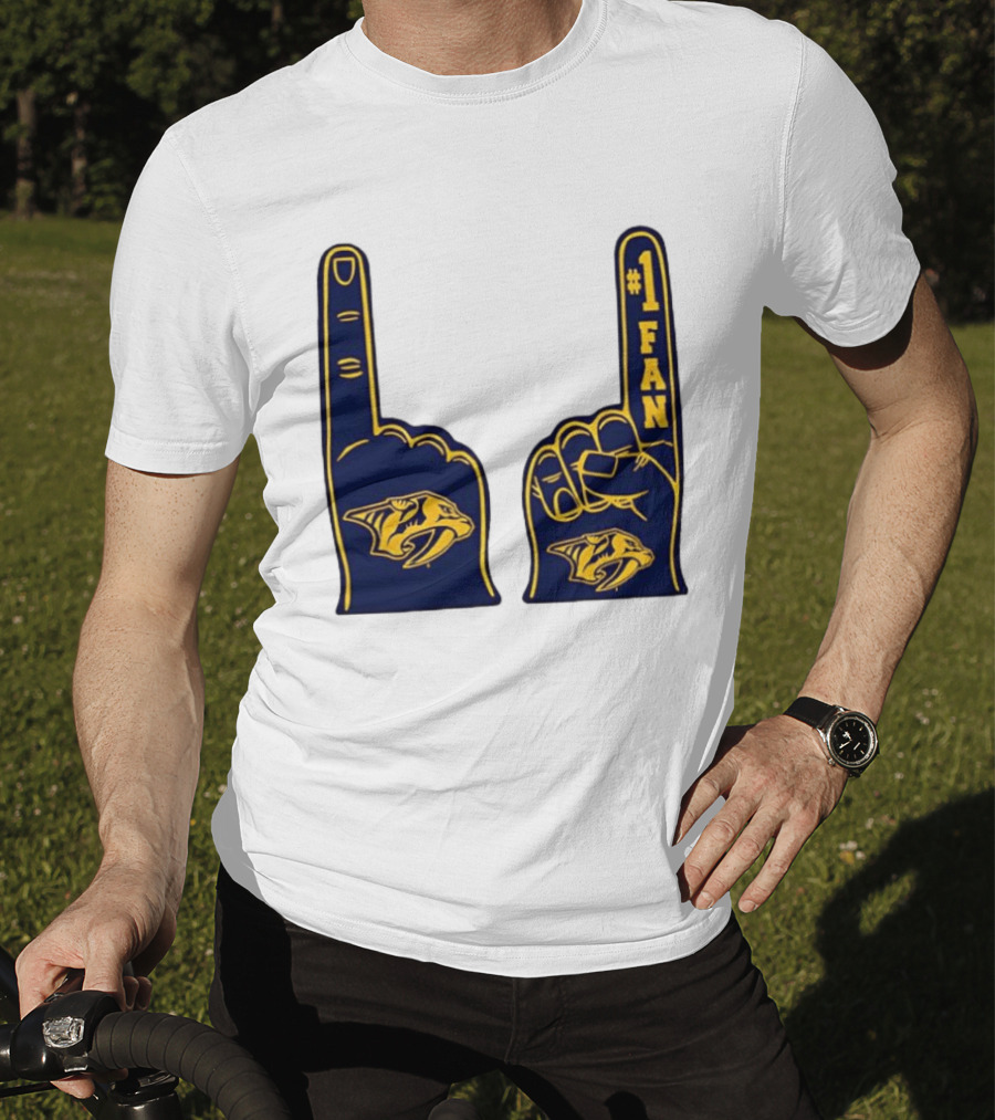 Nashville Predators #1 Fan Foam Finger T-Shirt