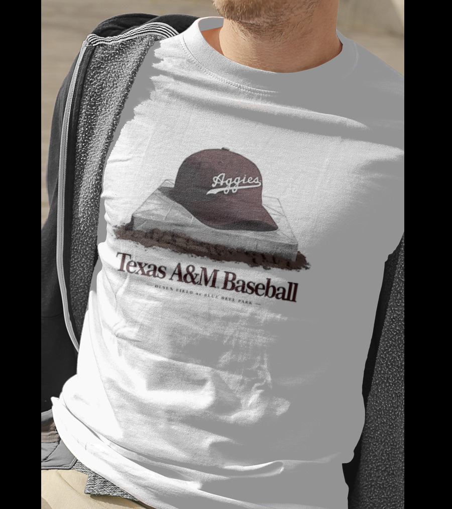 Texas A&M Baseball Aggies Olsen Field Blue Bell Park Cap T-Shirt