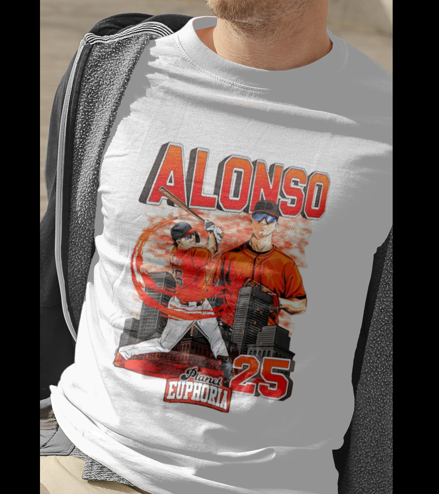 ALONSO New York Mets Planet Euphoria 25 T-Shirt