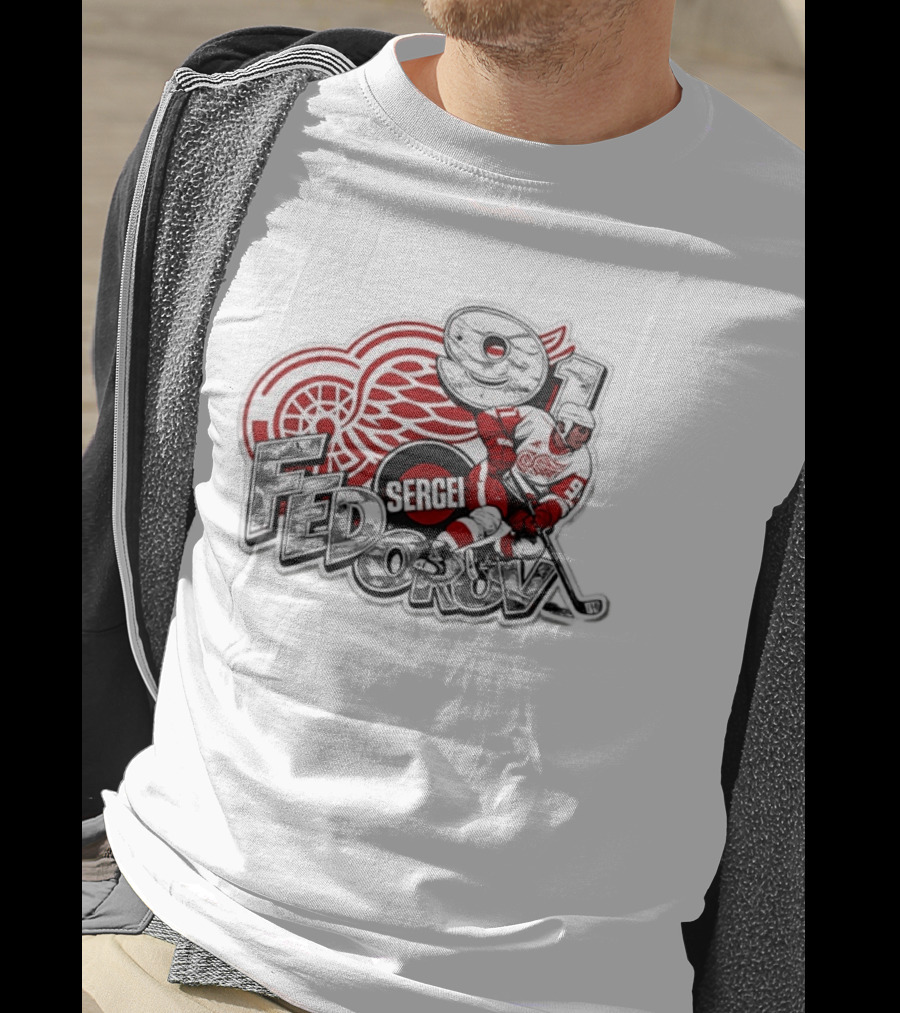 Sergei Fedorov Detroit Red Wings 91 Hockey Legend T-Shirt