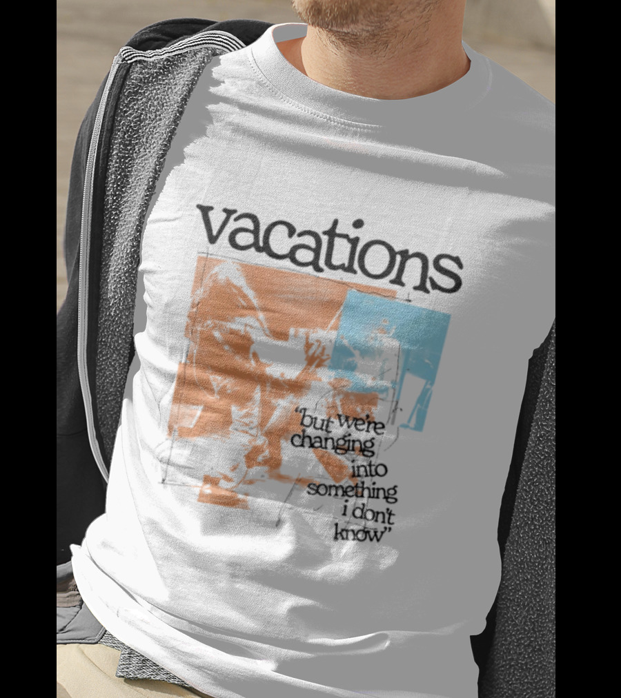 Vacations But We're Vacations I Don't Know Cool Retro Aesthetic T-Shirt