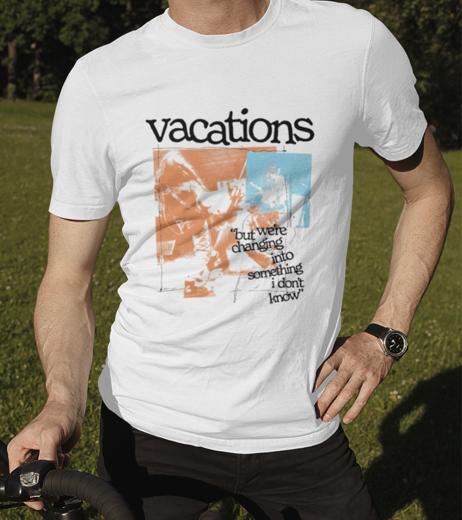 Vacations But We're Vacations I Don't Know Cool Retro Aesthetic T-Shirt