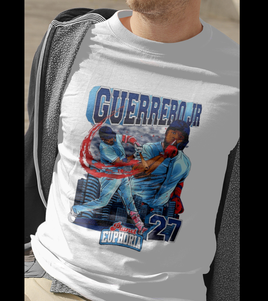 Guerrero Jr Planet Euphoria 27 Blue Jays Baseball Toronto T-Shirt