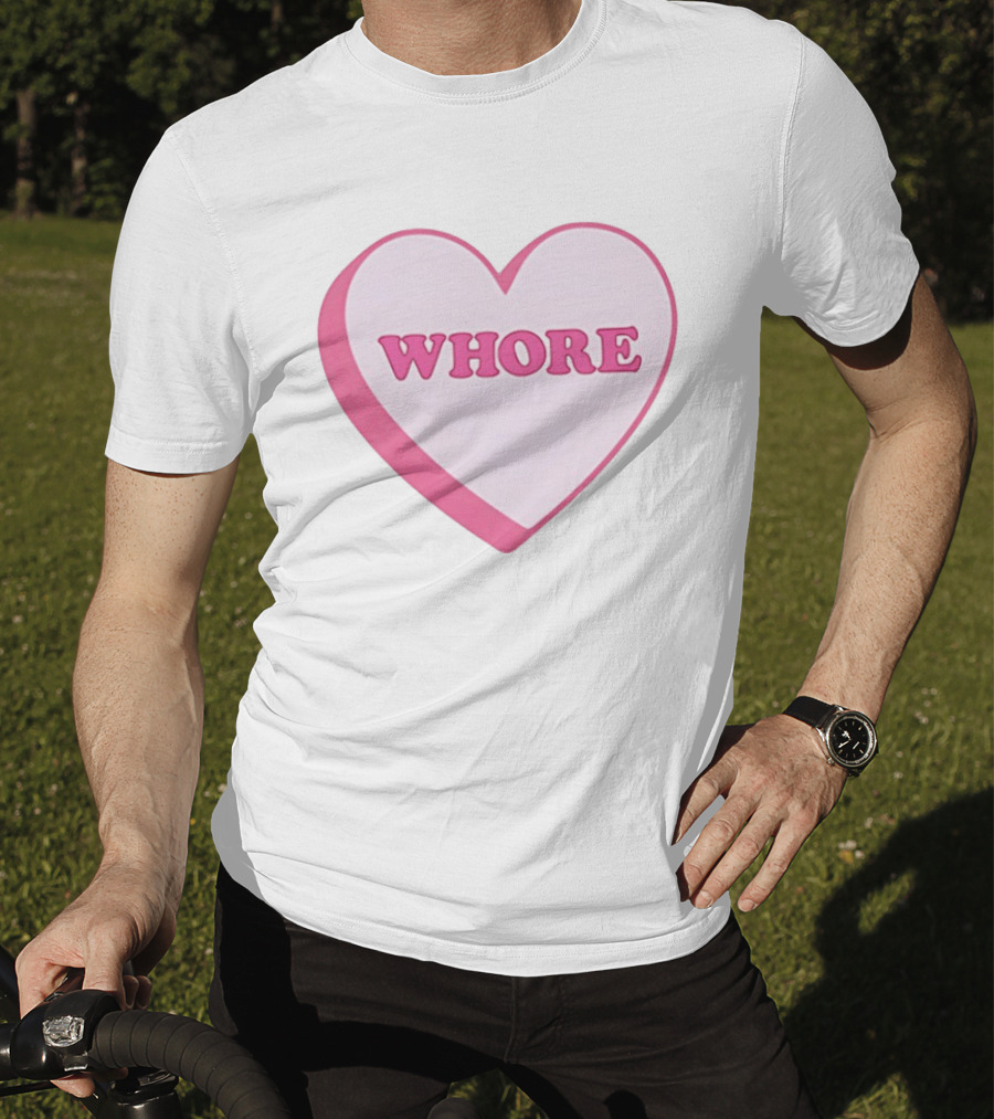 Whore Heart Pink Valentine Candy T-Shirt