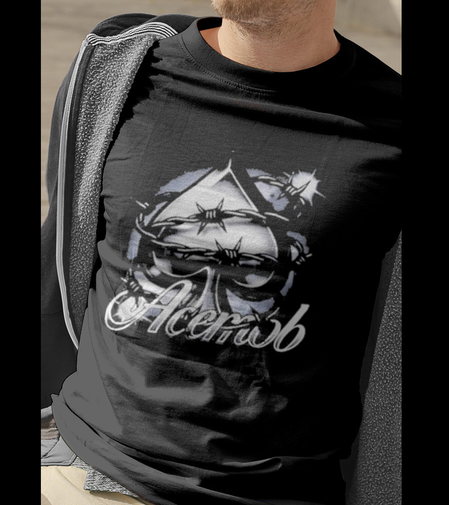 Ace Mob Heart Of Thorns Spade Symbol And Starburst T-Shirt