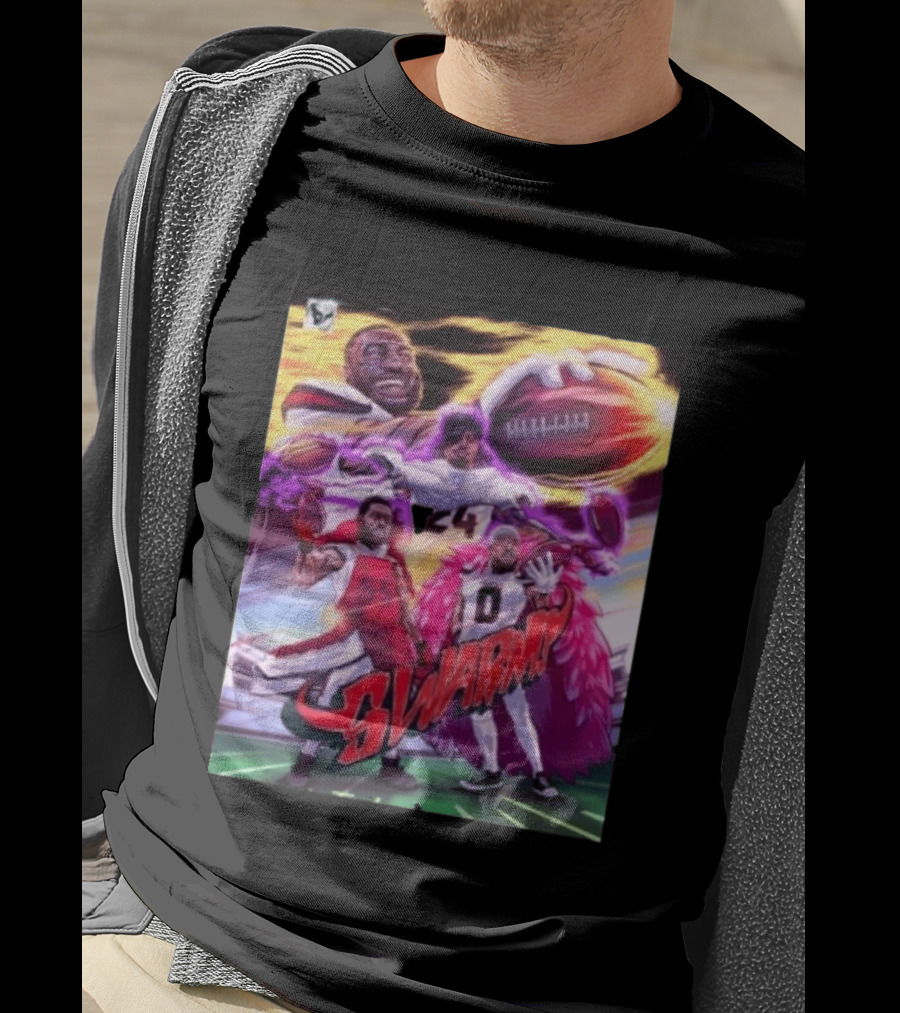 Houston Texans Swarm 2026 Football Legends Illustrated T-Shirt