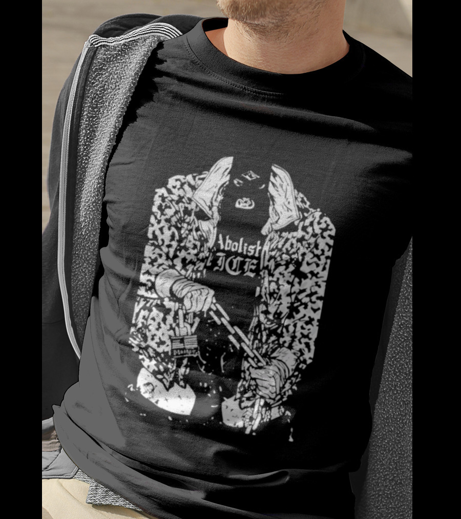 Abolish Ice Chain Coat Punk T-Shirt