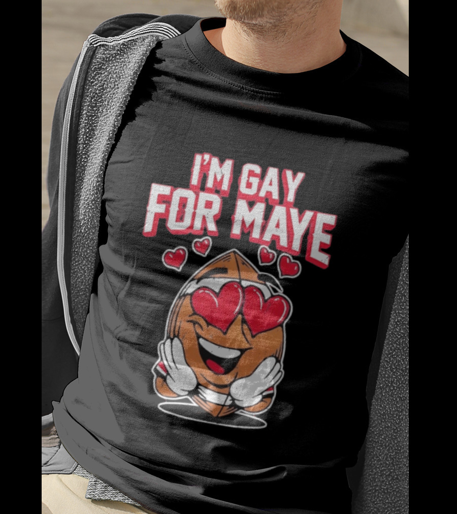 I'm Gay For Maye Cute Basketball Emoji Hearts T-Shirt