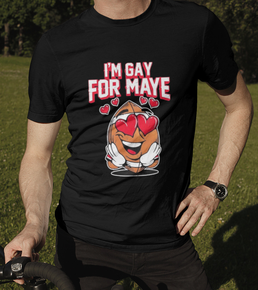 I'm Gay For Maye Cute Basketball Emoji Hearts T-Shirt