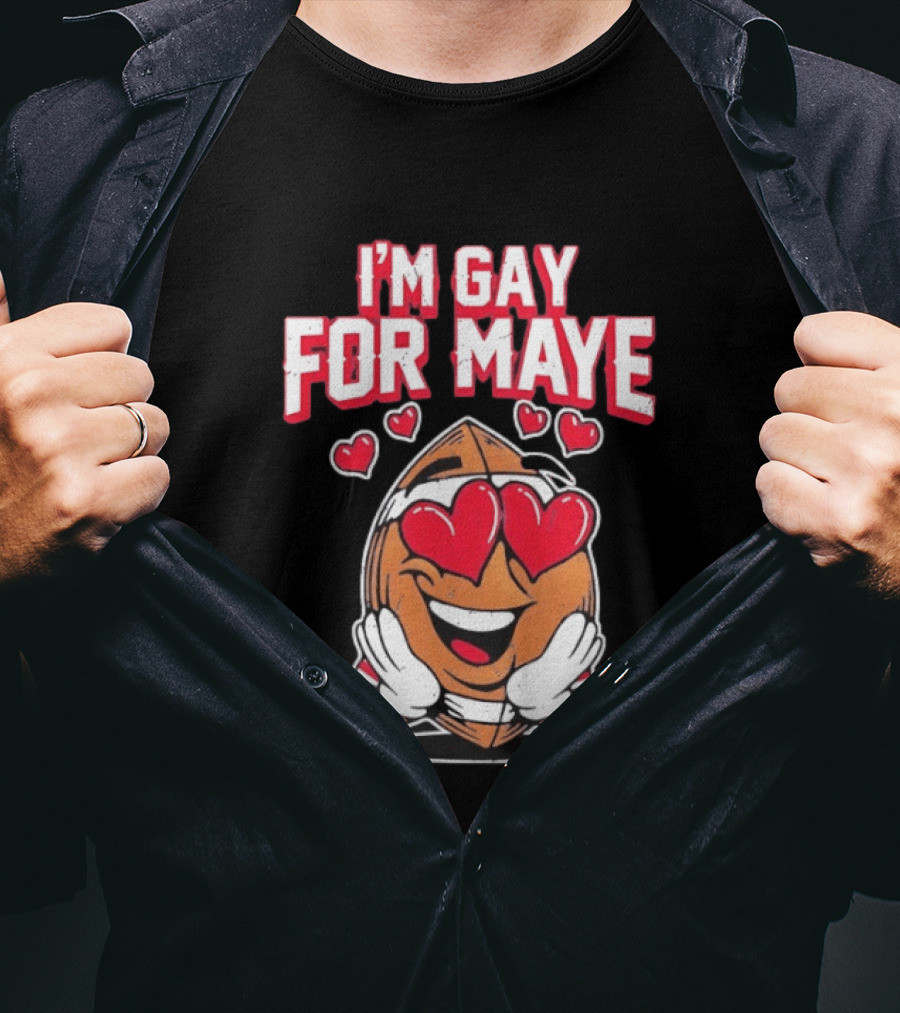 I'm Gay For Maye Cute Basketball Emoji Hearts T-Shirt