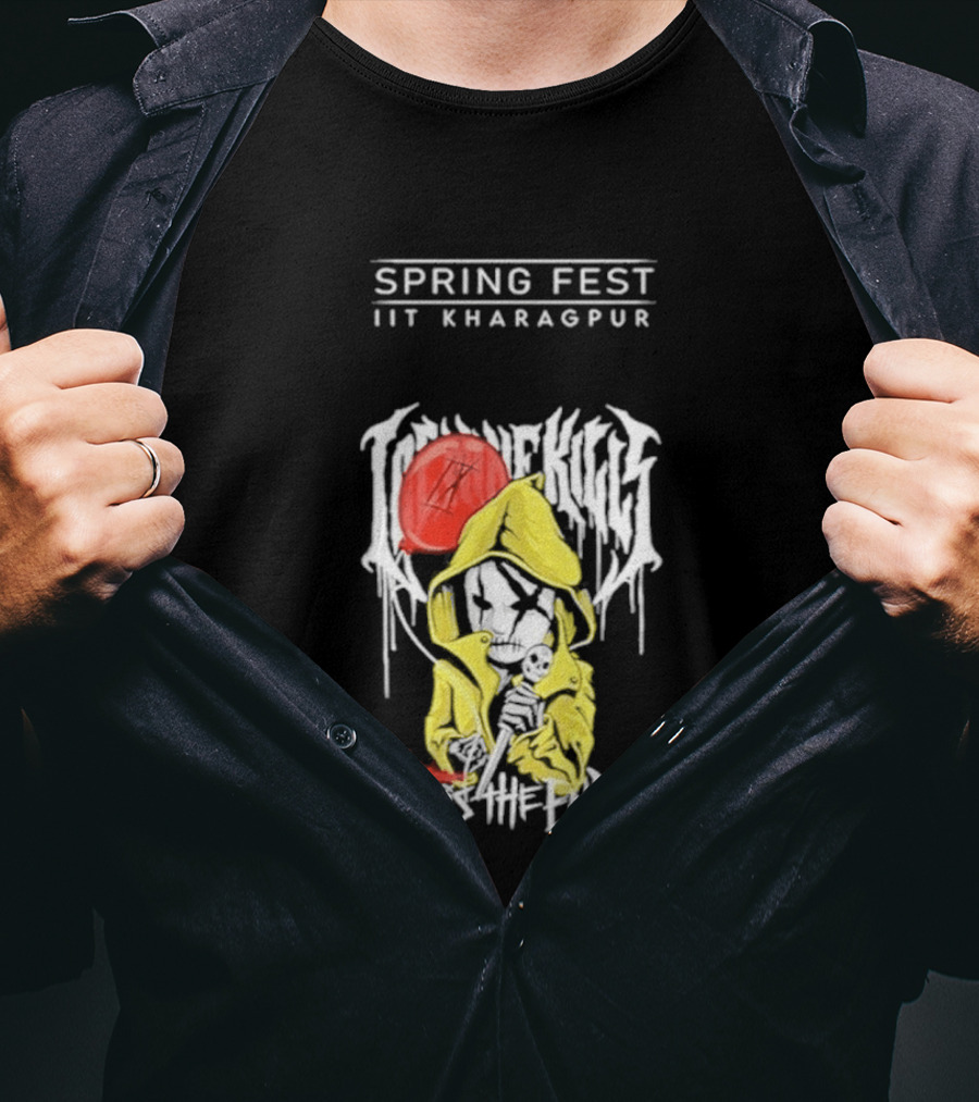 Spring Fest IIT Kharagpur Ice Nine Kills Clown Yellow Raincoat T-Shirt
