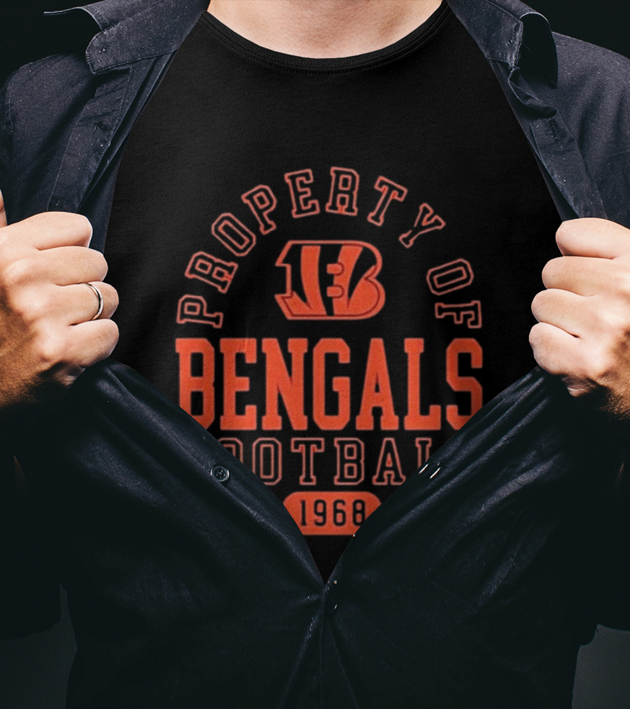 Property Of Bengals Football 1968 T-Shirt