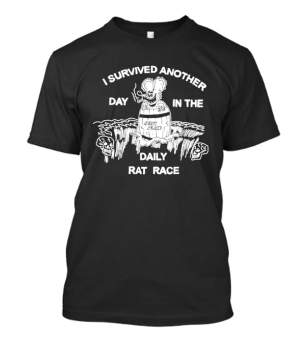 I Survived Another Day In The Daily Rat Race Smoking Rat Rugged Terrain T-Shirt