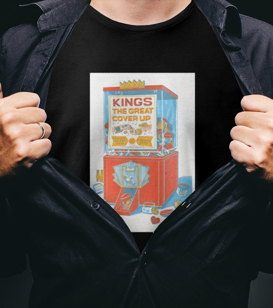 Kings The Great Cover Up January Raleigh NC 2026 February 2027 T-Shirt
