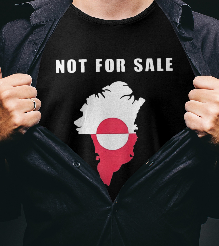 Greenland Map Not For Sale Flag T-Shirt