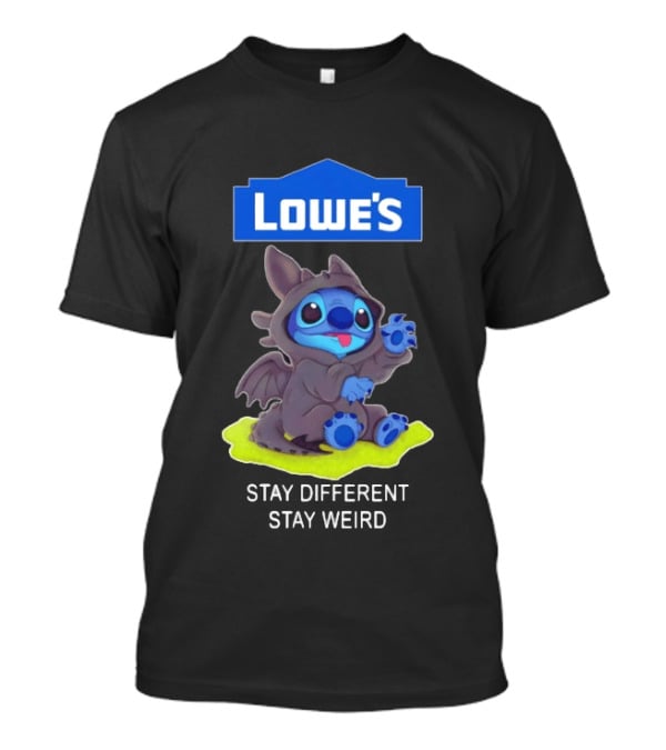 Lowe's Toothless Stitch Stay Different Stay Weird T-Shirt