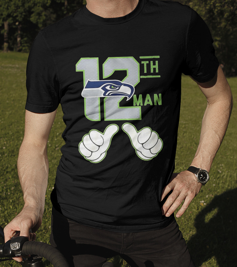 Seattle Seahawks 12th Man Fan Favorite NFL Team Spirit T-Shirt