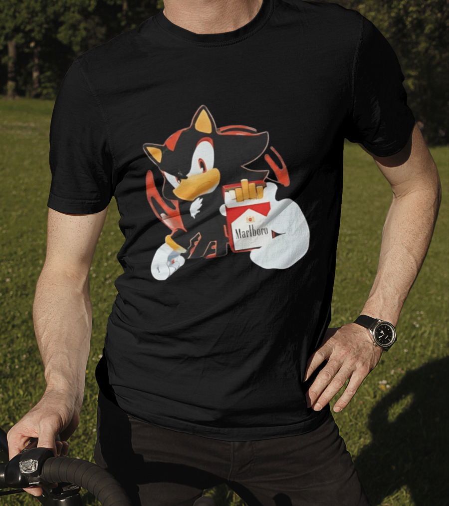 Shadow The Hedgehog Marlboro Red Pack T-Shirt