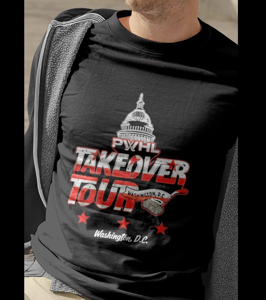 PWHL Takeover Tour Washington D.C. Capitol Stars T-Shirt