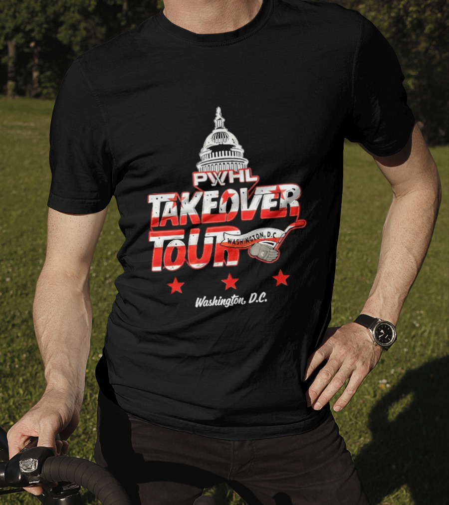 PWHL Takeover Tour Washington D.C. Capitol Stars T-Shirt