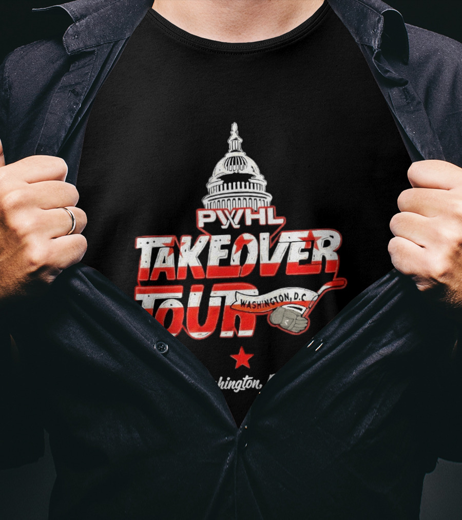 PWHL Takeover Tour Washington D.C. Capitol Stars T-Shirt