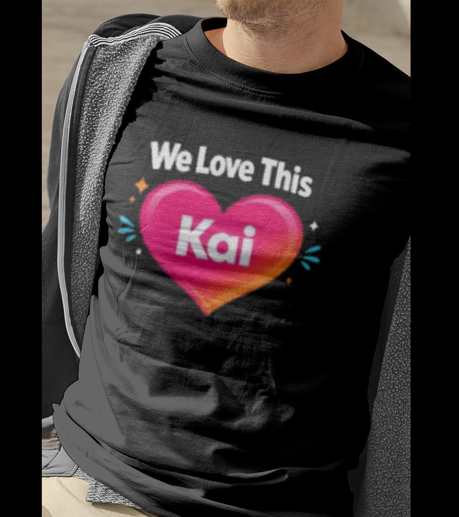 We Love This Kai Heart Design With Colorful Accents T-Shirt