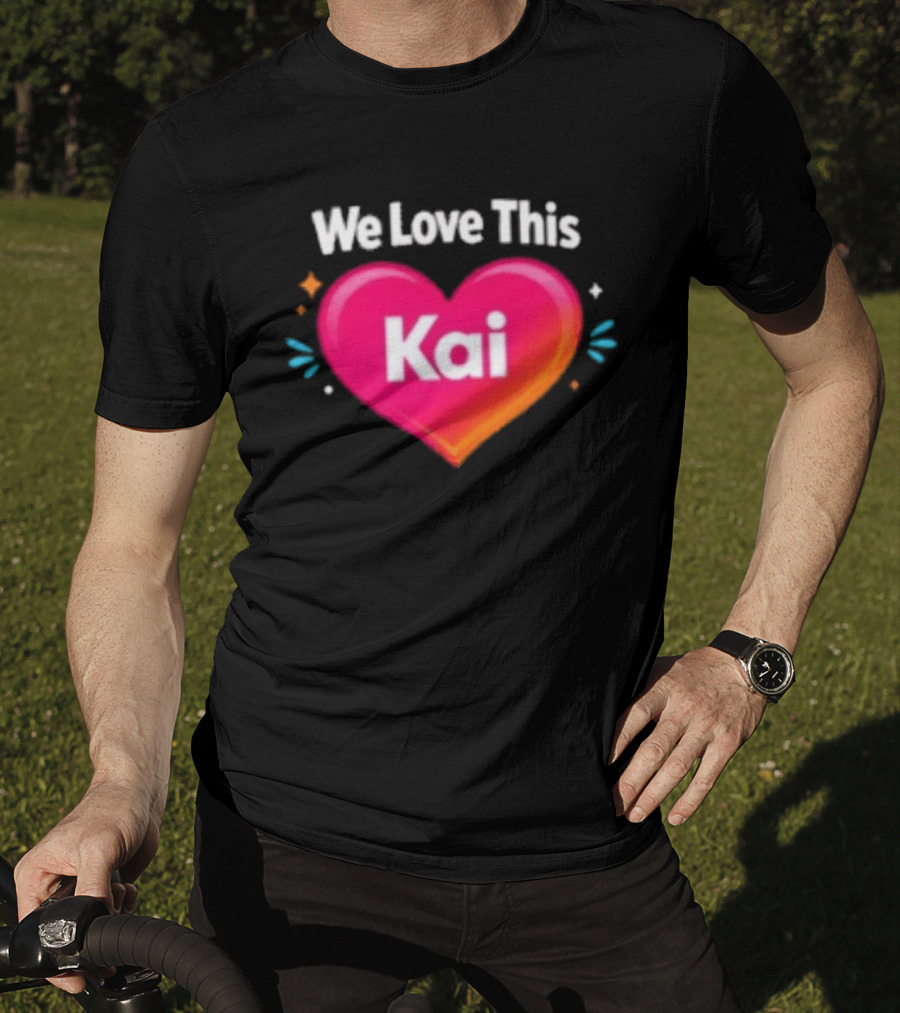 We Love This Kai Heart Design With Colorful Accents T-Shirt