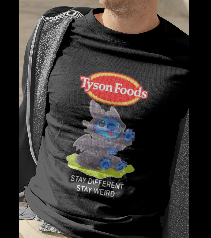 Tyson Foods Toothless Stitch Stay Different Stay Weird T-Shirt