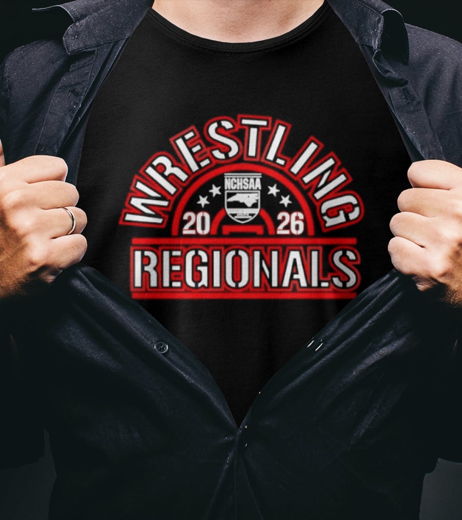 Wrestling Regionals NCHSAA 2026 T-Shirt
